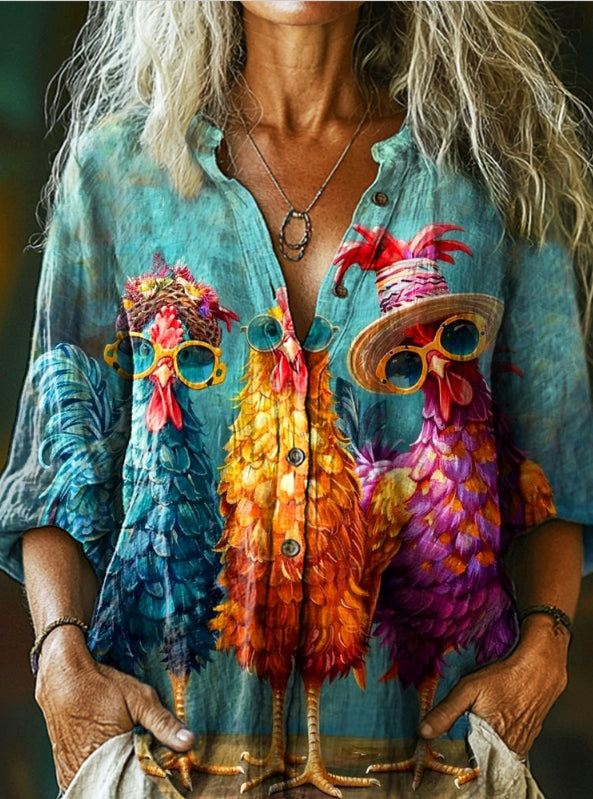 Striped Long Sleeved Shirt For Women