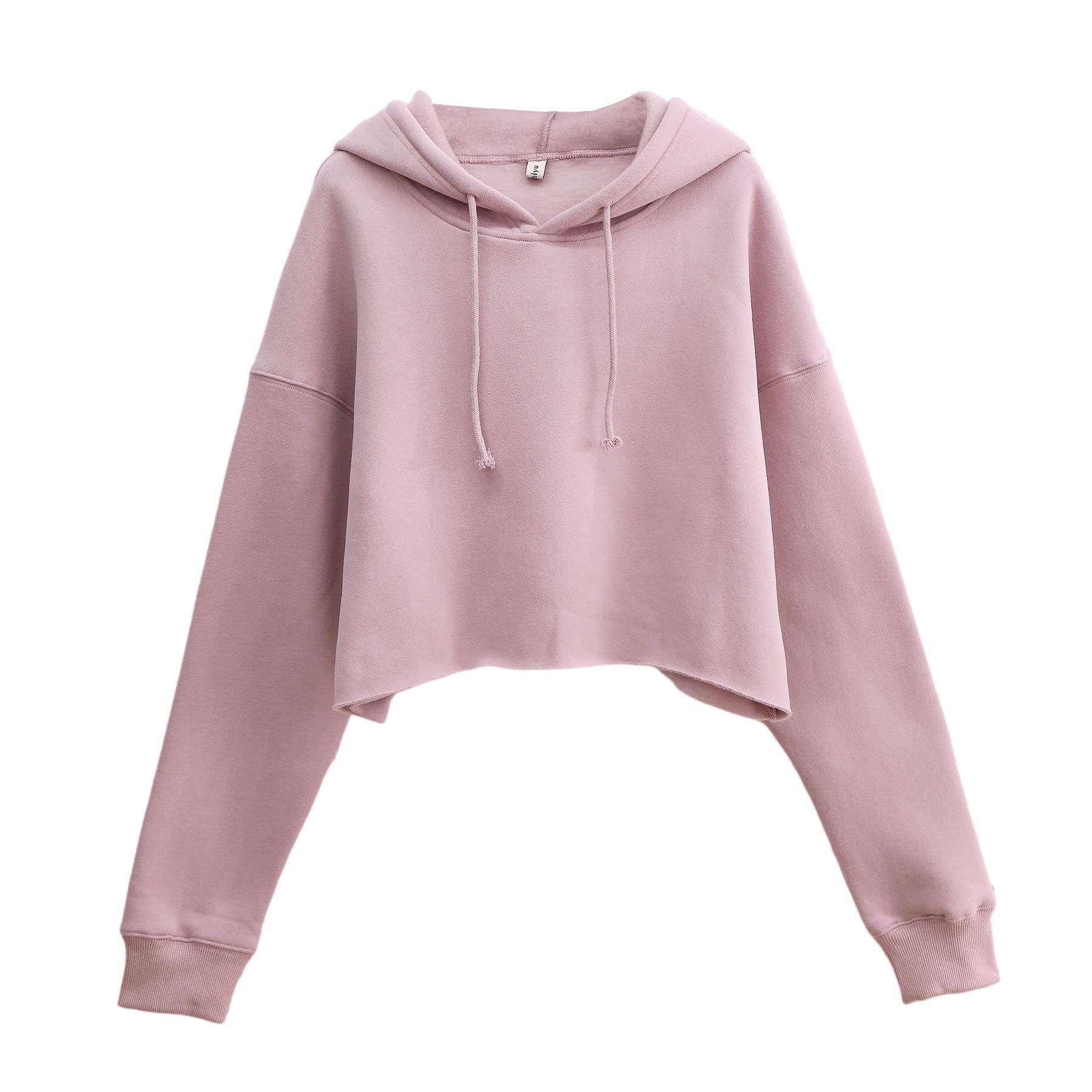 Womens Long Sleeve Fleece Lined Sports Hoodie