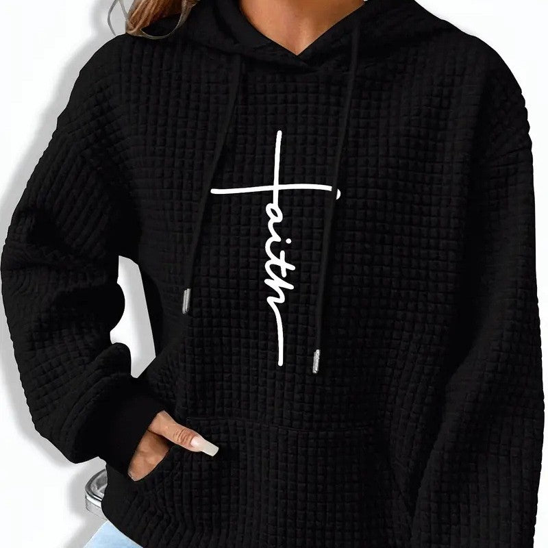 Womens Fashionable 3D Digital-print Hoodie