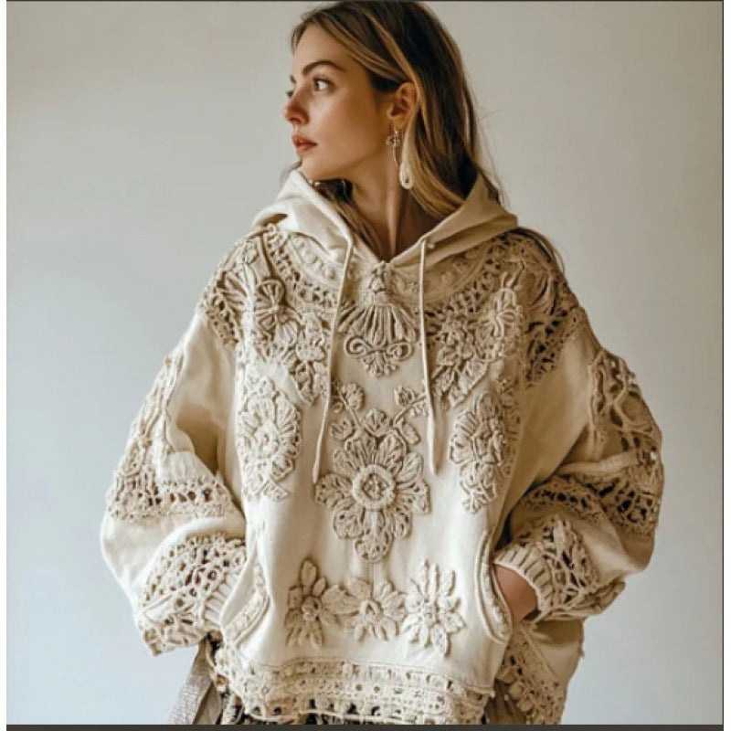 Hooded Women's 3D Printed Hoodie