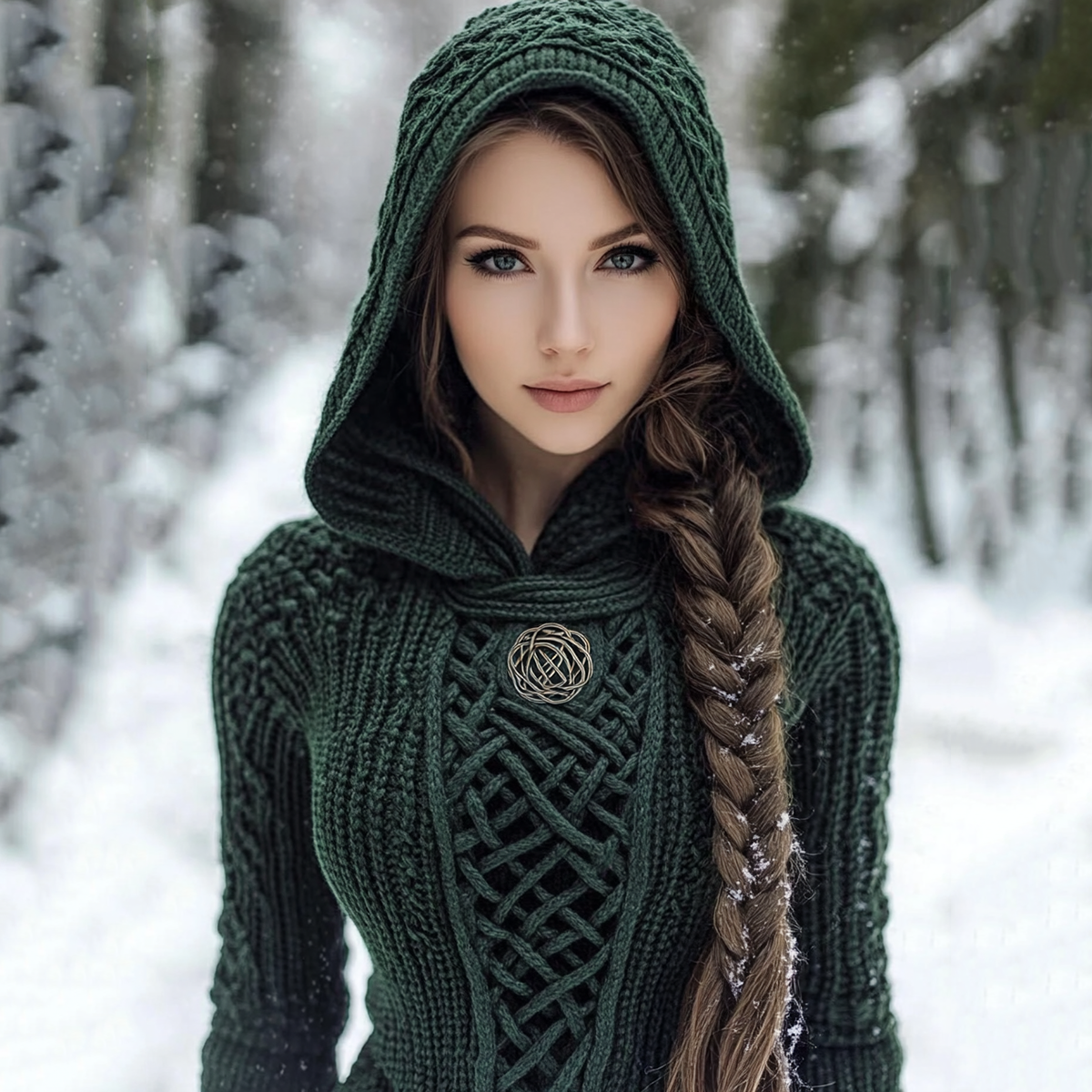 Womens 3D Gradient Digital-Print Pullover Hoodie