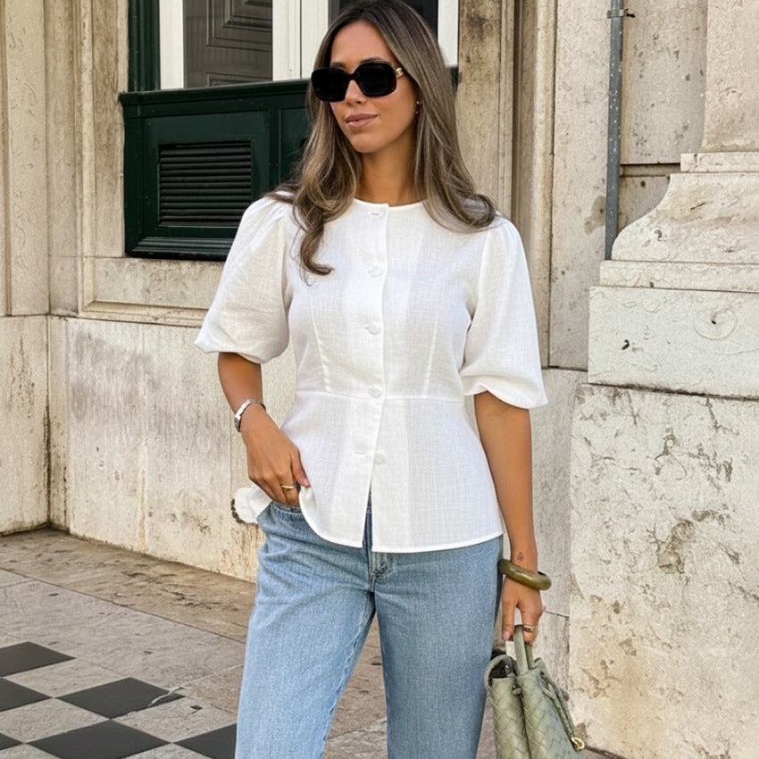 SpringSummer New Arrival Stylish Casual Pure Cotton Shirt